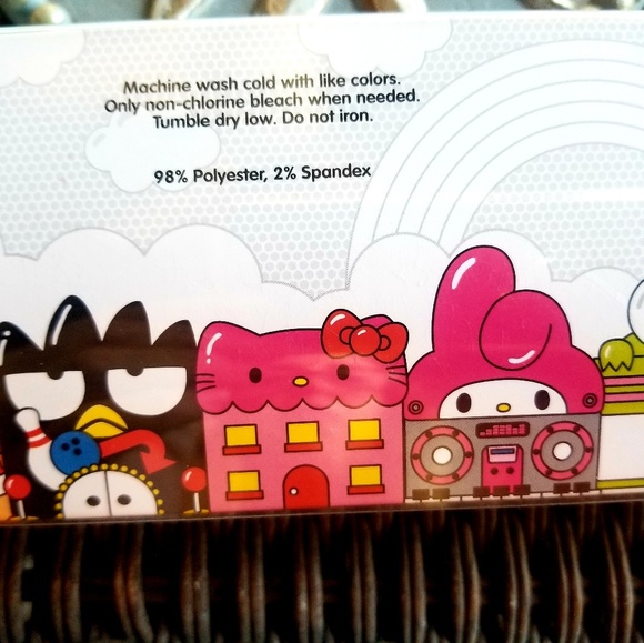 Rare Vintage Hello Kitty Sanrio 3 pair Crew Sock New - Picture 4 of 8